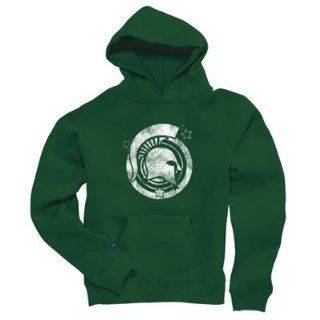Michigan State Spartans Womens Hoodie (Dk Green / L)  Sports & Outdoors