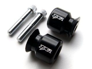 Black Kawasaki Ninja "ZX R" Engraved Swingarm Spools Sliders   ZX6R, ZX 14, ZX9R, ZX10R, ZX12R and More (1998 2011) Automotive