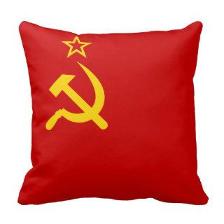 Communist Russia Flag USSR Pillow