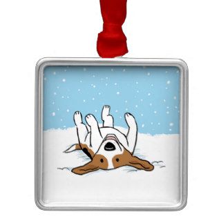 Holiday Snow Beagle   Cute Cartoon Dog Ornaments