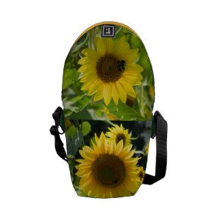 Sunflower Garden (with Bumblebee) Messenger Bag