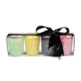 luxury scented candle gift set by anna lou of london