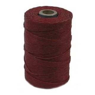 Irish Waxed Linen Cord 4 Ply 1 Spool COUNTRY RED 420005