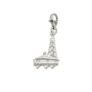 Rembrandt Charms Sanibel Island Lighthouse, Florida Charm with Lobster Clasp, Sterling Silver Jewelry