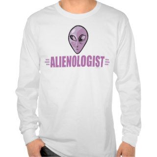 Funny Purple Alien T shirts