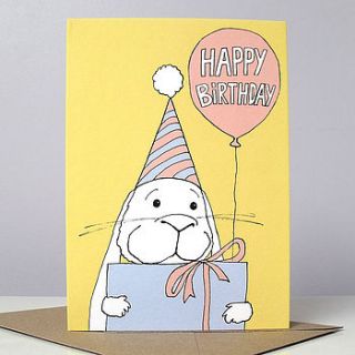 happy birthday bunny cards by cardinky