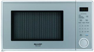 Sharp R 309YV R309 Series 1.1 Cubic Feet 1000 watt Microwave Oven, Mid Size, Pearl Silver Kitchen & Dining