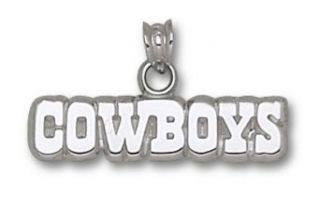 Dallas Cowboys "Cowboys" Pendant   Sterling Silver Jewelry Clothing