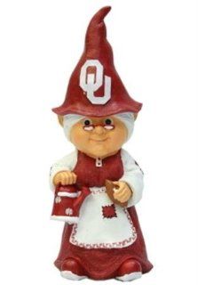 Oklahoma Sooners Garden Gnome   11" Female  Sports Related Merchandise  Sports & Outdoors