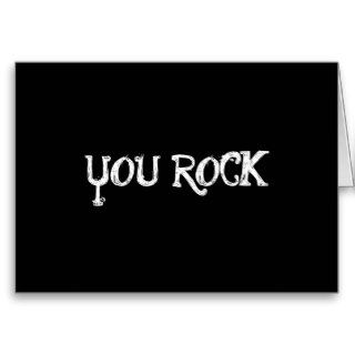 you rock notecard greeting cards