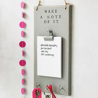 personalised family note board by abigail bryans designs