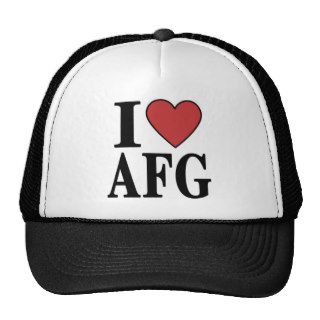 I Love AFG Hats