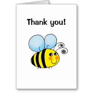Thank you (bumble bee) greeting card