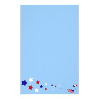 Stars and Stripes Parachuter Stationery Paper