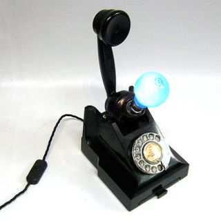 vintage bakelite telephone light by something or other