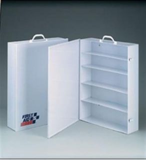 5 Shelf industrial cabinet  empty metal case w/ swing out door  19 1/2 in. x26 in. x5 1/2 in.   1 ea.