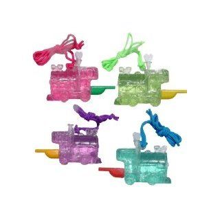 Train Bubble Blower and Whistle Necklace Toys & Games