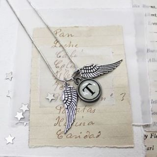 personalised letter necklace by zamsoe