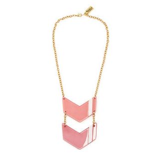 insignia chevron acrylic necklace by anna lou of london