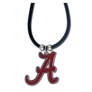 Alabama Crimson Tide 'A' Logo Pendant Rubber Necklace   NCAA College Athletics Fan Shop Sports Team Merchandise  Sports & Outdoors