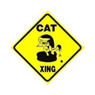 Shop CHRISTMAS CAT XING sign * street animal at the  Home Dcor Store