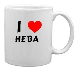 I Love Heba Coffee Mug (first name/surname/nickname)  