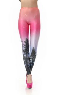 LoveLiness Aurora Skye with Tree Calico Printed Leggings One Size Multicolor