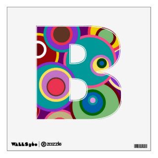 Colorful Abstract Initial Wall Decals