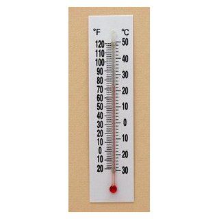 SEOH Thermometer Plastic Back Double Scale pk of 12  20 to 120 deg F  30 to 50 deg C Science Lab Non Mercury Thermometers