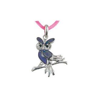 Owl Mood Pendant Necklace   Animal Mood Jewelry (Owl)  