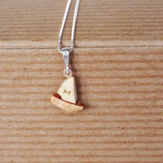 sailing boat jewellery by cairn wood design
