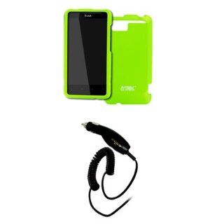 EMPIRE HTC Holiday Neon Green Rubberized Hard Case Cover + Car Charger (CLA) [EMPIRE Packaging] Cell Phones & Accessories