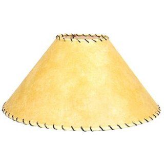 Parchment Accent Lamp Shade w Leather Trim (15 in.) Camera & Photo