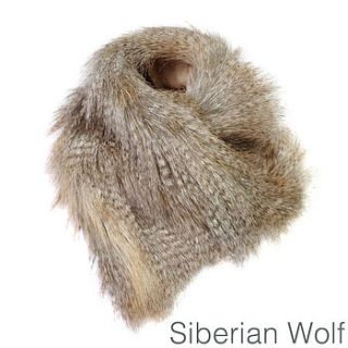 faux fur asymmetric scarves by helen moore