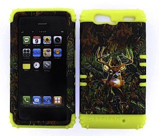 Case Hard Yellow Skin+Camo Deer Hunter Snap For Motorola Droid Razr Maxx XT913 Cell Phones & Accessories