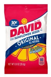 David Seeds In Shell Sunflower Seeds Original, 0.9 Ounce Packages (Pack of 324)  Snack Sunflower Seeds  Grocery & Gourmet Food