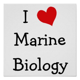 I Love Marine Biology Print