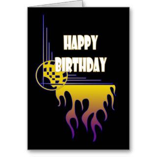 Awesome Flames Birthday Card
