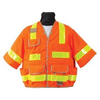 Seco 8368 Series Class 3 Safety Vest (8368 46 FOR   M fluorescent orange)    