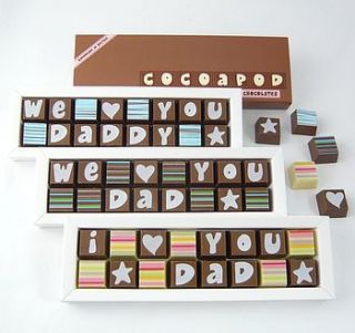 chocolates for fathers by chocolate by cocoapod chocolate