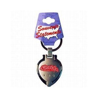 Jenkins   Florida Metal Keychain  Heart Locket (Cases of 48 items)   Key Tags And Chains