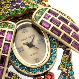 Heidi Daus "Far Cry From Shy" Covered Dial Cuff Watch