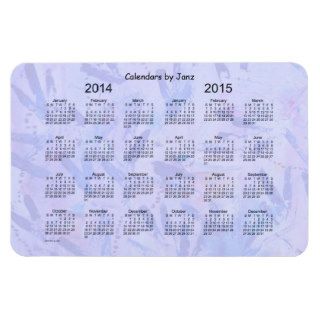 2014 2015 Calendar 2 Year 4x6 Sheet Magnet