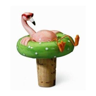 Tropical Pink Cool Flamingo Wine Cork Bottle Topper Wine Bottle Stoppers Kitchen & Dining