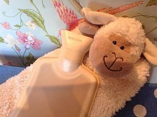 hot water bottle and pyjama case cover by jomanda