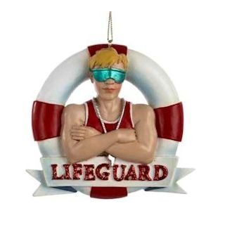 Male Lifeguard Christmas Ornament Sports & Outdoors