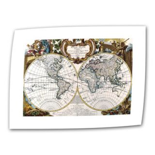 Art Wall Antique Antique World Map Circa 1499