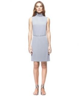 Francisco Costa for Calvin Klein Women's Jersey Dress Steel Grey