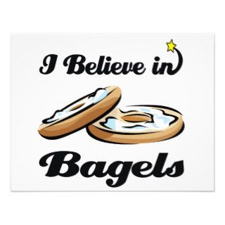 i believe in bagels custom invitations