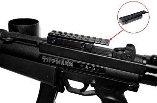 Trinity Paintball Top Rail Mount Adapter for Tippmann A5 Paintball Gun, Tippmann A 5 Paintball Gun Top Rail Adapter, Tippmann A5 Gun, Tippmann Model 98 Top Weaver Rail Adapter, Older Tippmann Model 98 Paintball Gun Top Rail Adapter, Tippmann Paintball GUN 